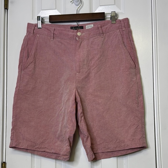 J. Hilburn Other - J. Hilburn Linen Classic Pink Flat Front Chino Shorts